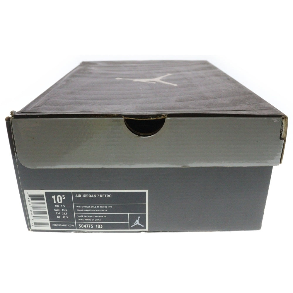 NIKE(ナイキ) 【観賞用 2010年製】AIR JORDAN 7 RETRO FOR THE LOVE THE GAME 304775-103 エアジョーダン7 バルセロナ ハイカットスニーカー US10.5/28.5cm ホワイト