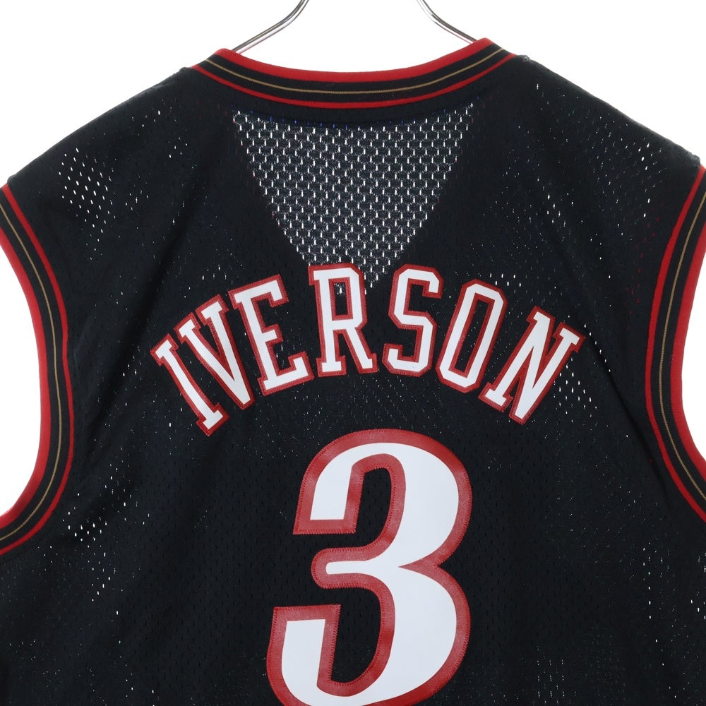 adidas Originals(アディダスオリジナルス) NBA PHILADELPHIA SIXERS IVERSON フィラデルフィアセブンティシクサーズ アイバーソン ゲームシャツ ブラック