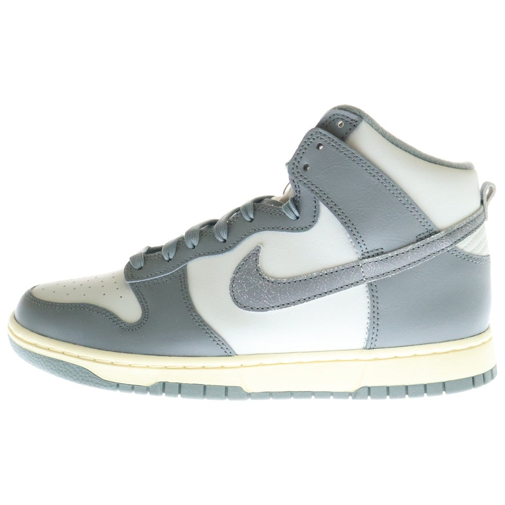 NIKE(ナイキ) DUNK HI RETRO SE VNTG DM0582-001 ダンク ハイカットスニーカー グレー/ホワイト US9/27.0cm