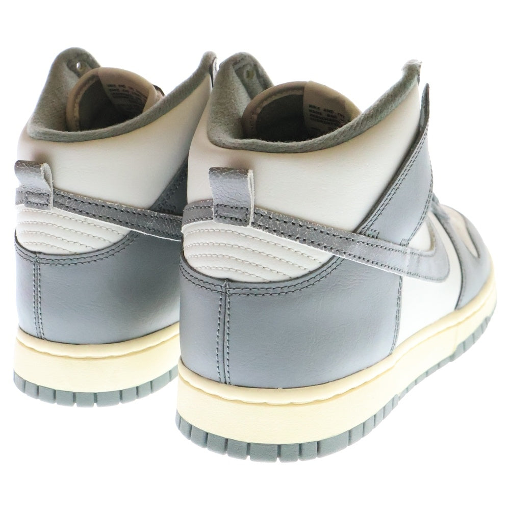 NIKE(ナイキ) DUNK HI RETRO SE VNTG DM0582-001 ダンク ハイカットスニーカー グレー/ホワイト US9/27.0cm