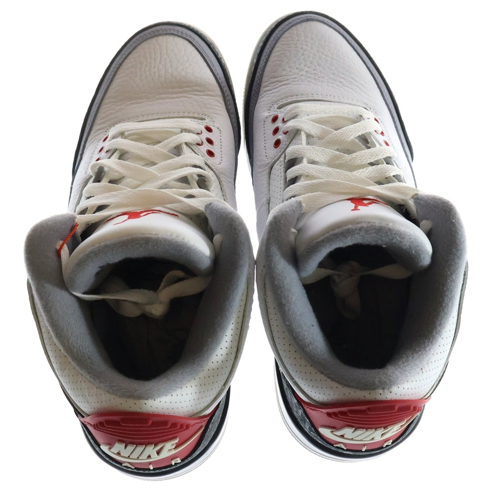 NIKE(ナイキ) AIR JORDAN 3 RETRO TINKER HATFIELD AQ3835-160 エアジョーダン3 レトロ ティンカー ハッドフィールド ローカットスニーカー ホワイト/ブラック US8/26.0cm