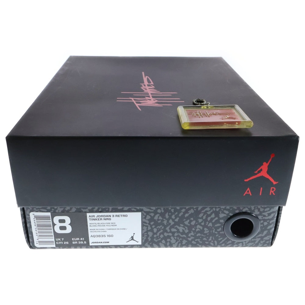 NIKE(ナイキ) AIR JORDAN 3 RETRO TINKER HATFIELD AQ3835-160 エアジョーダン3 レトロ ティンカー ハッドフィールド ローカットスニーカー ホワイト/ブラック US8/26.0cm