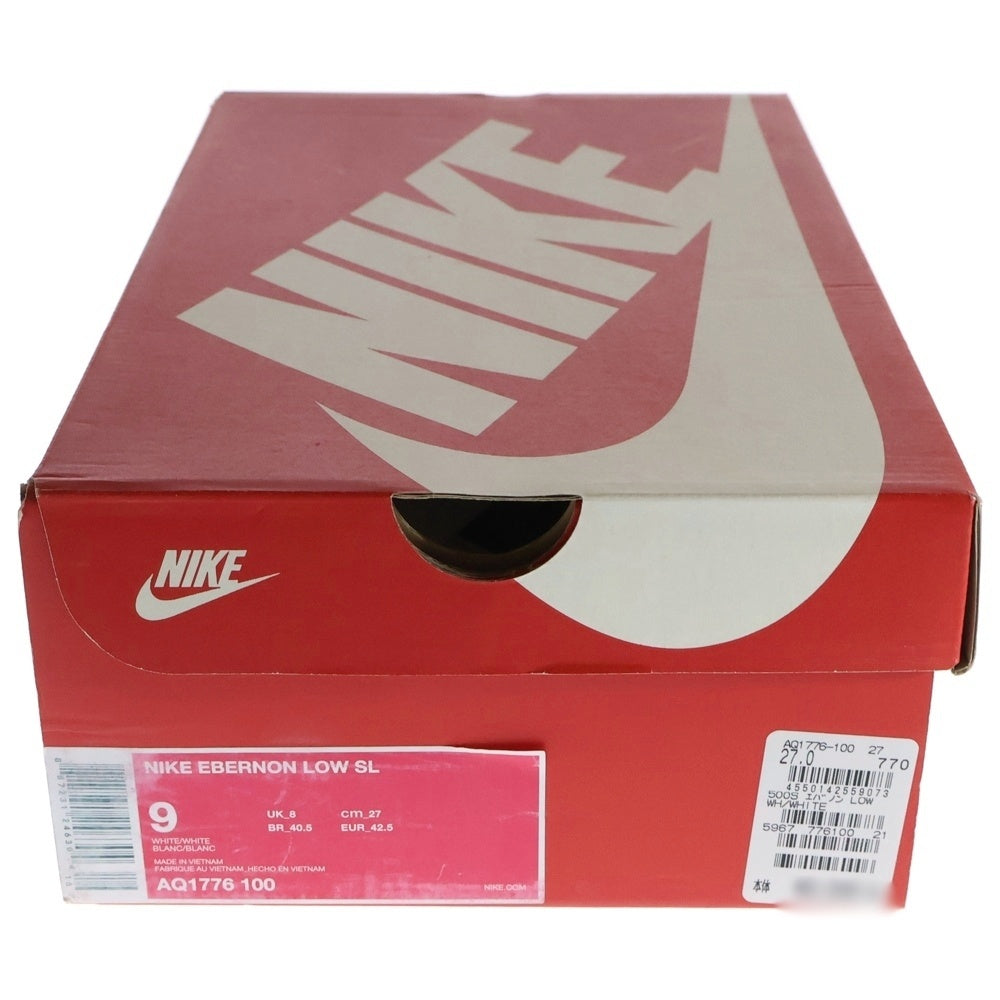 NIKE(ナイキ) EBERNON LOW SL AQ1776-100 エバノン ロー カットスニーカー ホワイト US9/27.0cm