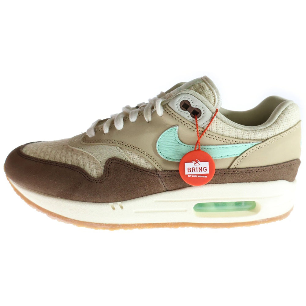 NIKE(ナイキ) AIR MAX 1 PREMIUM CREPE HEMP FD5088-200 エアマックスワン レースアップローカットスニーカー ホワイト/ブラウン US9/27.0cm