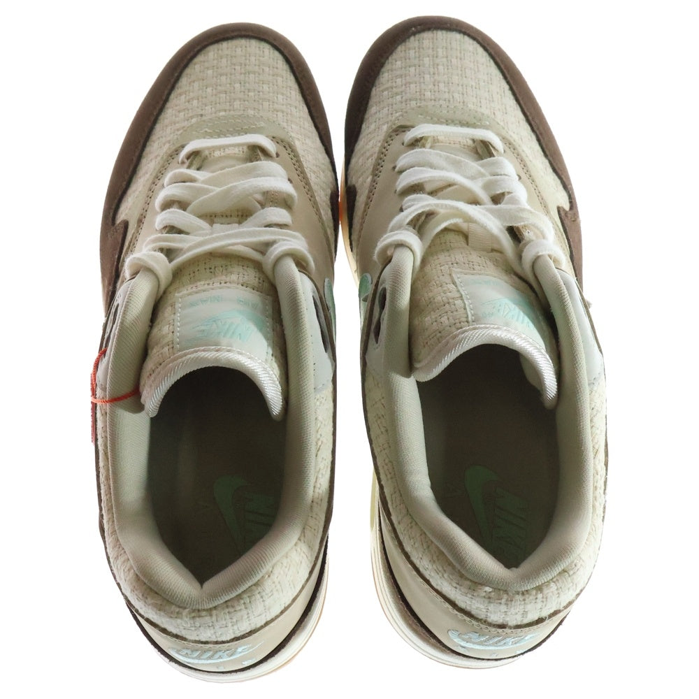 NIKE(ナイキ) AIR MAX 1 PREMIUM CREPE HEMP FD5088-200 エアマックスワン レースアップローカットスニーカー ホワイト/ブラウン US9/27.0cm
