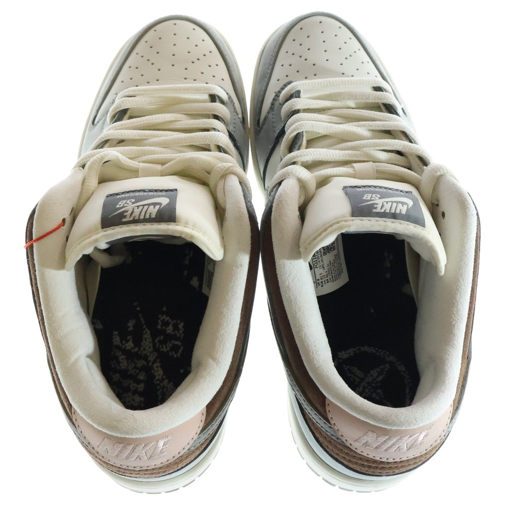 NIKE SB(ナイキエスビー) ×YUTO HORIGOME DUNK LOW PRO QS FQ1180-001 堀米雄斗 ダンク プロ クイックストライク ローカットスニーカー ホワイト/グレー US9/27.0cm