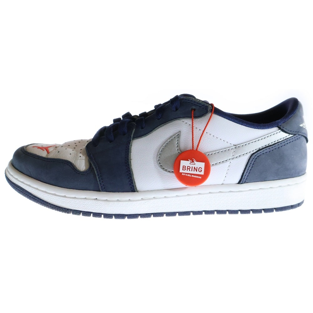 NIKE SB(ナイキエスビー) ×Eric Koston AIR JORDAN 1 LOW QS CJ7891-400 ×エリック コストン エアジョーダン1 ローカットスニーカー ホワイト/ネイビー US9/27.0cm