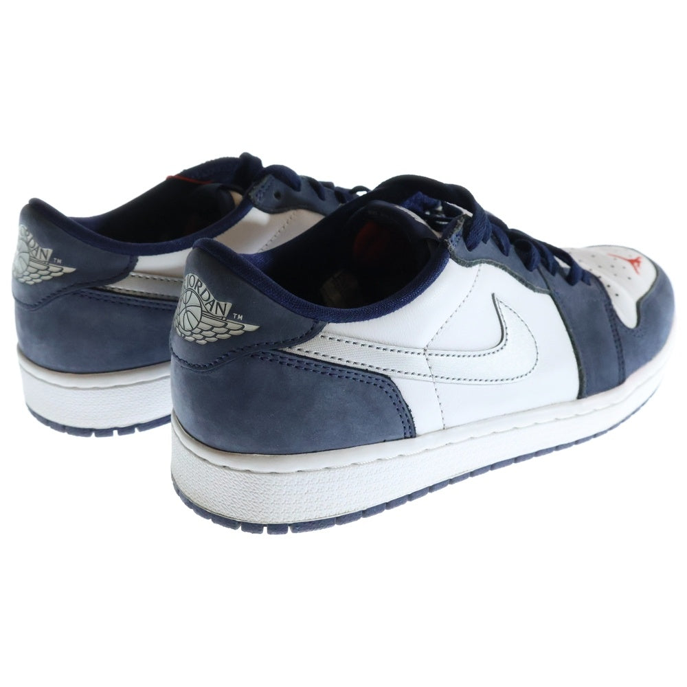 NIKE SB(ナイキエスビー) ×Eric Koston AIR JORDAN 1 LOW QS CJ7891-400 ×エリック コストン エアジョーダン1 ローカットスニーカー ホワイト/ネイビー US9/27.0cm