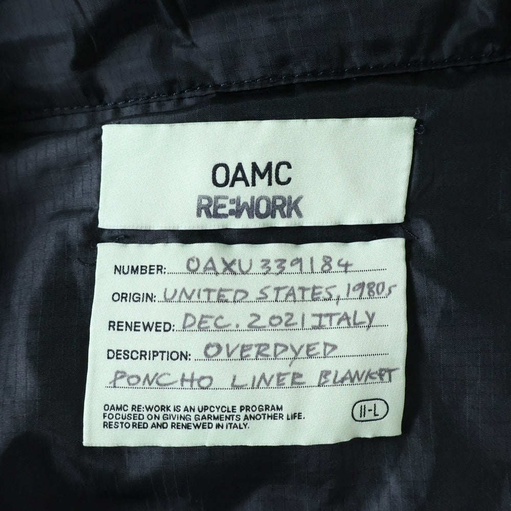 OAMC(オーエーエムシー) RE:WORK ライナーリメイクショーツ ブラック ショートパンツ OAXU339184