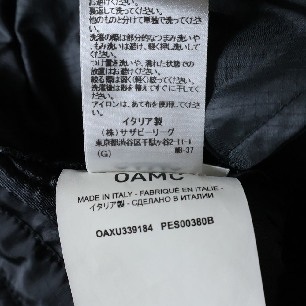 OAMC(オーエーエムシー) RE:WORK ライナーリメイクショーツ ブラック ショートパンツ OAXU339184