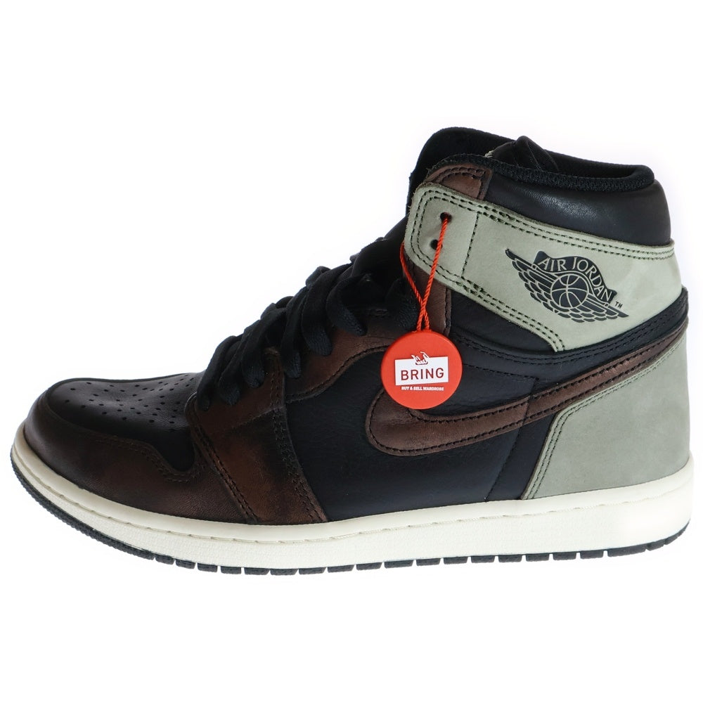 NIKE(ナイキ) AIR JORDAN 1 HIGH OG RUST SHADOW 555088-033 エアジョーダン1 ラスト シャドー ハイカットスニーカー ブラック/グレー US10/28.0cm