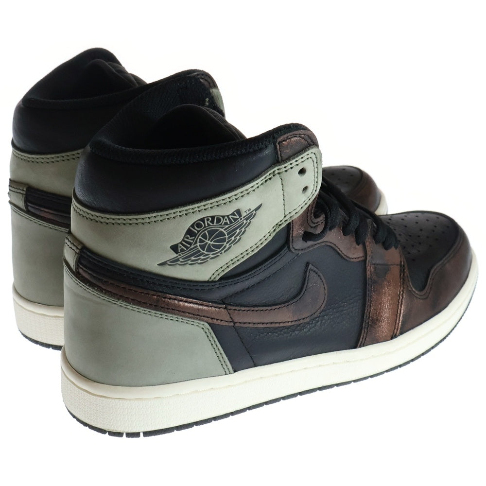 NIKE(ナイキ) AIR JORDAN 1 HIGH OG RUST SHADOW 555088-033 エアジョーダン1 ラスト シャドー ハイカットスニーカー ブラック/グレー US10/28.0cm