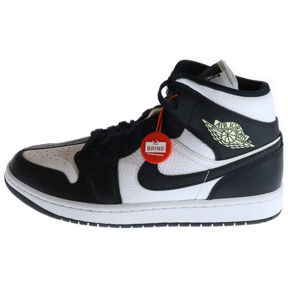 NIKE(ナイキ) WMNS AIR JORDAN 1 MID HOMAGE DR0501-101 ウィメンズ エアジョーダン1 オマージュ ハイカットスニーカー ブラック/ホワイト US11.5/28.5cm
