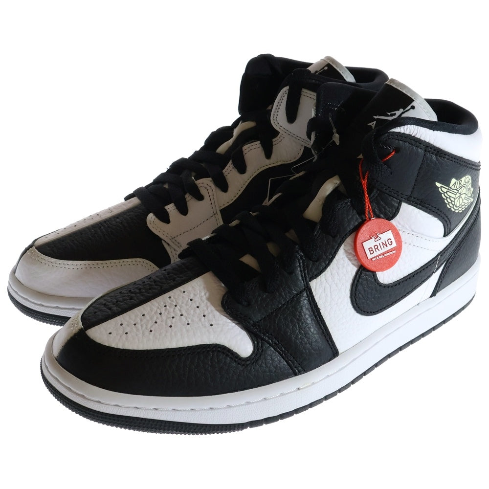 NIKE(ナイキ) WMNS AIR JORDAN 1 MID HOMAGE DR0501-101 ウィメンズ エアジョーダン1 オマージュ ハイカットスニーカー ブラック/ホワイト US11.5/28.5cm