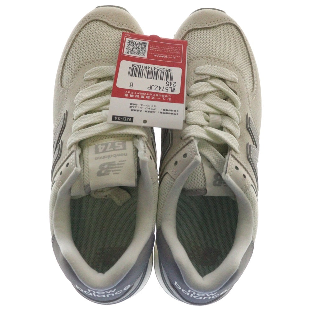 New Balance(ニューバランス) WL574ZJP ローカットスニーカー US7.5/24.5cm ホワイト レディース