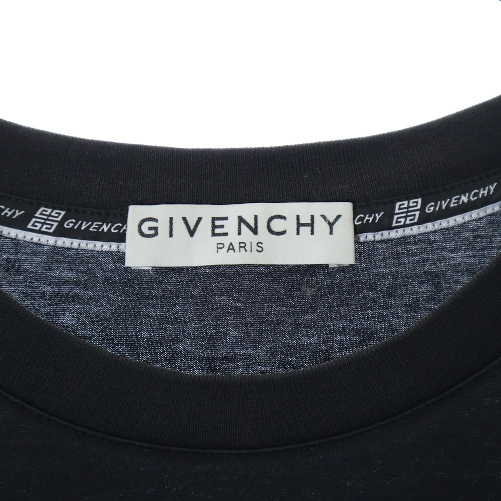 GIVENCHY(ジバンシィ) 20SS VINTAGE LOGO TEE ヴィンテージロゴプリント半袖カットソー 半袖Tシャツ BM70K93002 ブラック