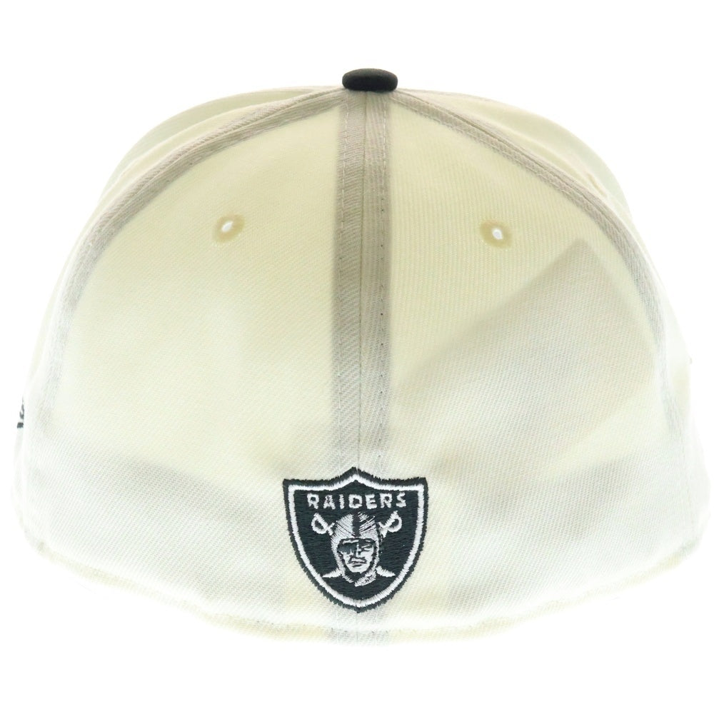 NEW ERA(ニューエラ) 59FIFTY Retro Collection ラスベガス・レイダース 6パネル ベースボールキャップ ホワイト