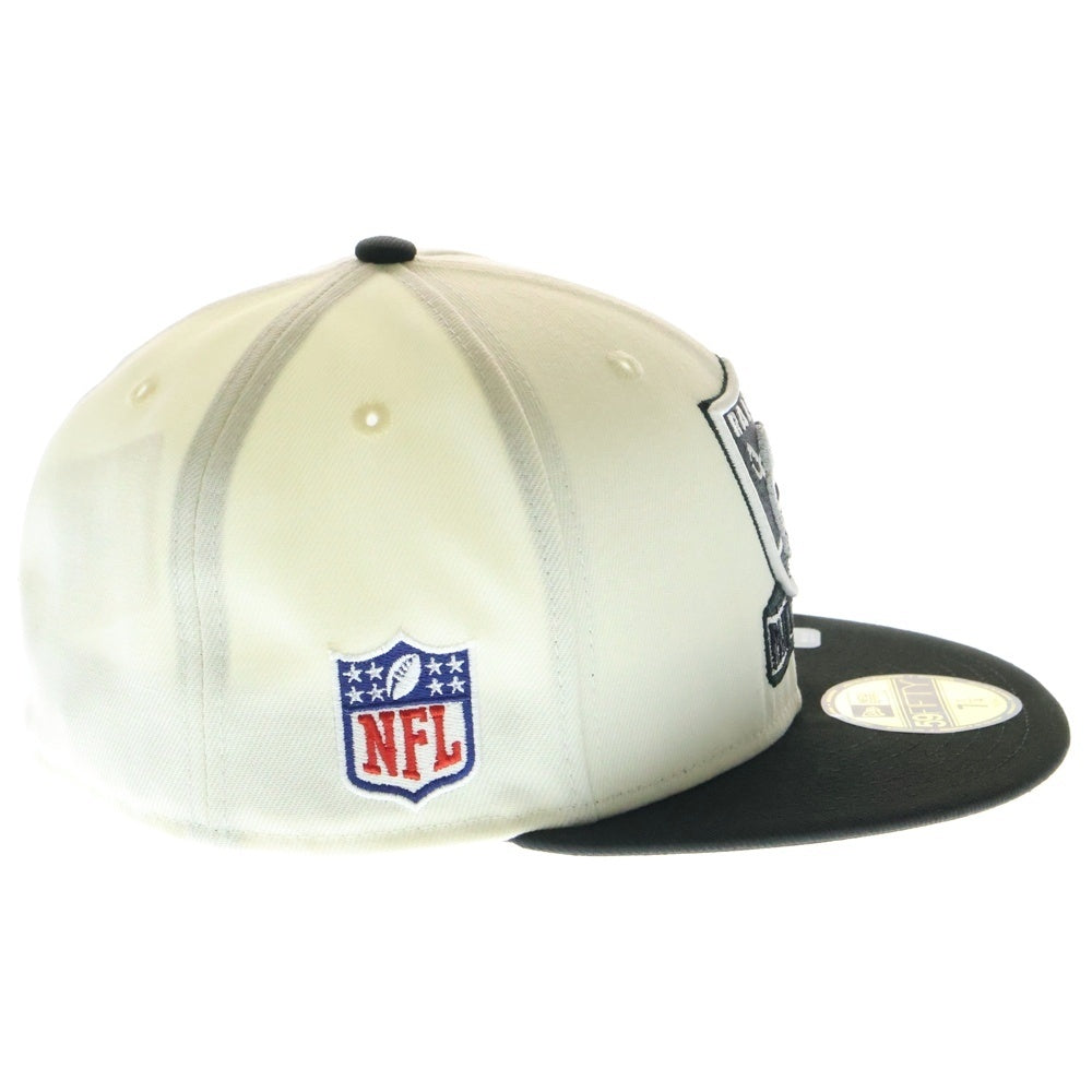 NEW ERA(ニューエラ) 59FIFTY Retro Collection ラスベガス・レイダース 6パネル ベースボールキャップ ホワイト