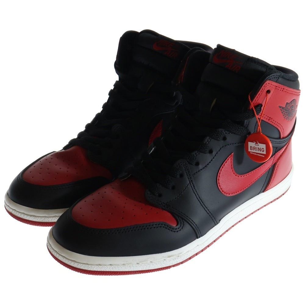 NIKE(ナイキ) AIR JORDAN1 HIGH 85 BRED(2025) HV6674-067 エアジョーダン1 ブレッド ハイカットスニーカー ブラック/レッド US11/29.0cm