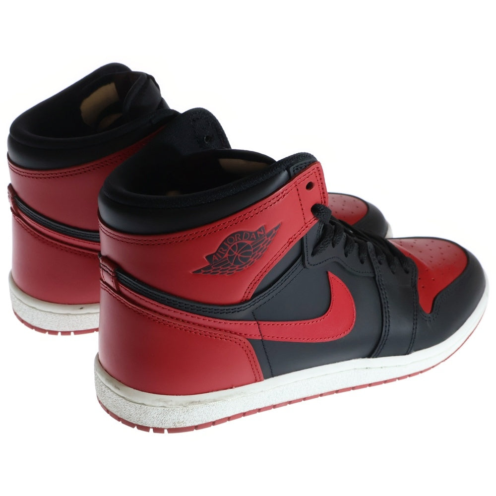 NIKE(ナイキ) AIR JORDAN1 HIGH 85 BRED(2025) HV6674-067 エアジョーダン1 ブレッド ハイカットスニーカー ブラック/レッド US11/29.0cm
