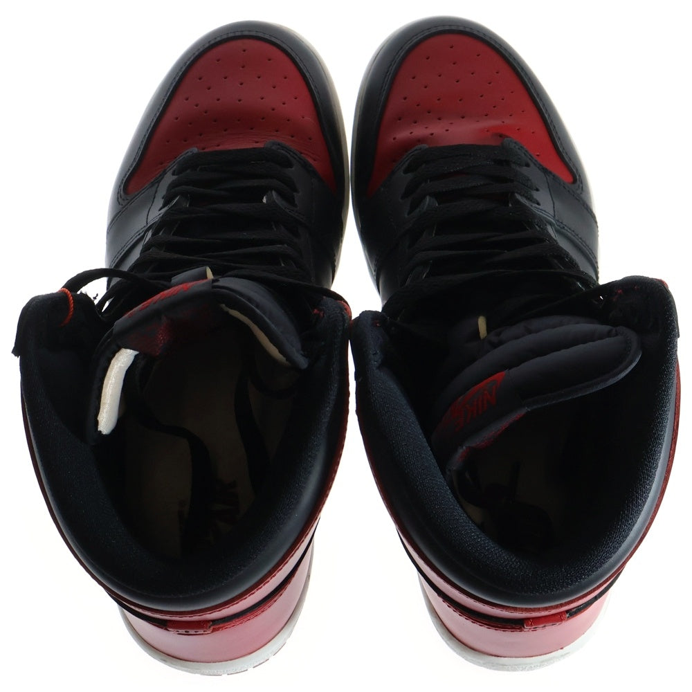 NIKE(ナイキ) AIR JORDAN1 HIGH 85 BRED(2025) HV6674-067 エアジョーダン1 ブレッド ハイカットスニーカー ブラック/レッド US11/29.0cm