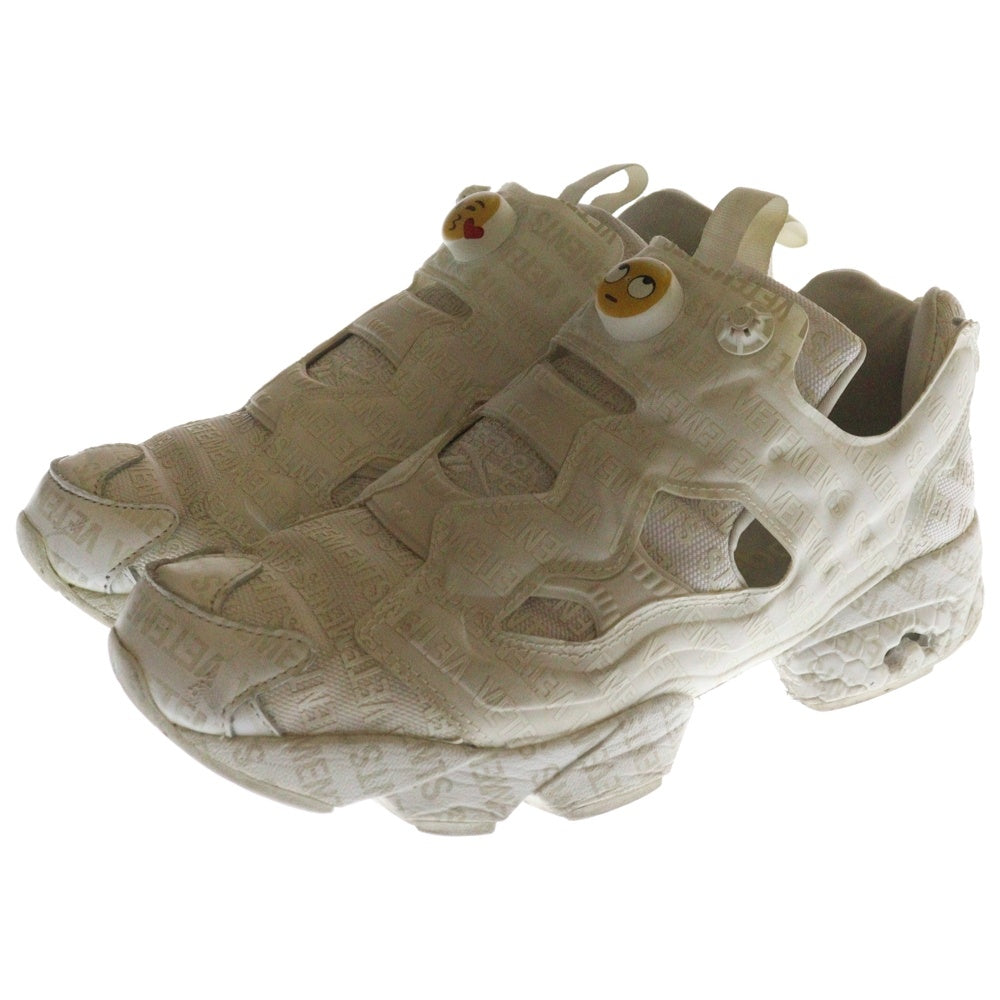 VETEMENTS(ヴェトモン) 18SS×Reebok INSTAPUMP FURY VET EMOJI リーボック エモジ インスタポンプフューリー ローカットスニーカー US10/28cm ホワイト