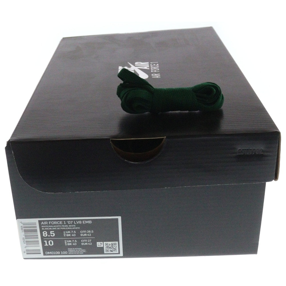 NIKE(ナイキ) AIR FORCE 1 07 LV8 EMB DM0109-100 エアフォース1 ローカットスニーカー US8.5/26.5cm ホワイト