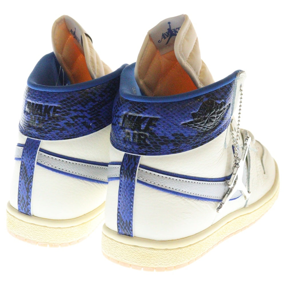 NIKE(ナイキ) ×AWAKE NY JORDAN AIR SHIP PE SP FN8675-104 アウェイク ニューヨーク ジョーダン エアシップ ハイカットスニーカー ホワイト/ブルー US8.5/26.5cm
