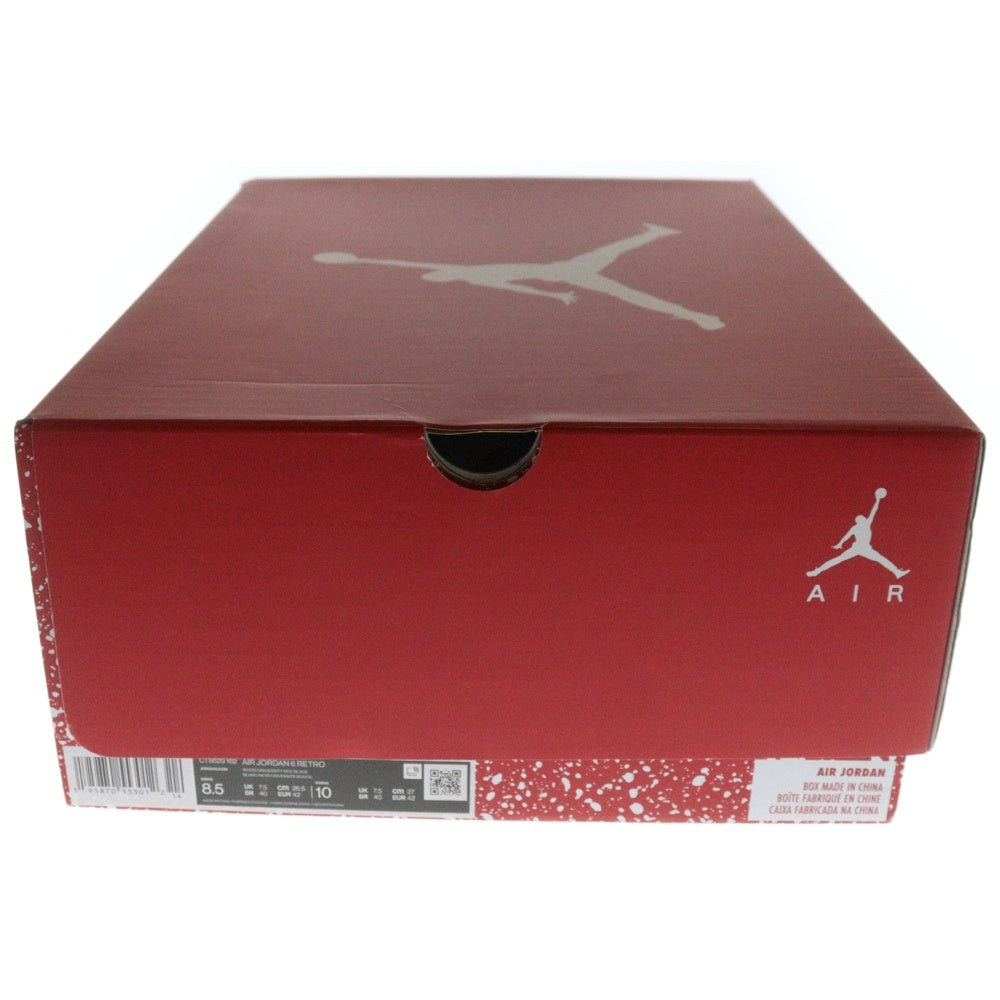 NIKE(ナイキ) AIR JORDAN 6 RETRO White University Red Oreo CT8529-162 エアジョーダン6 ユニバーシティ レッド オレオ ハイカットスニーカー ホワイト/レッド US8.5/26.5cm