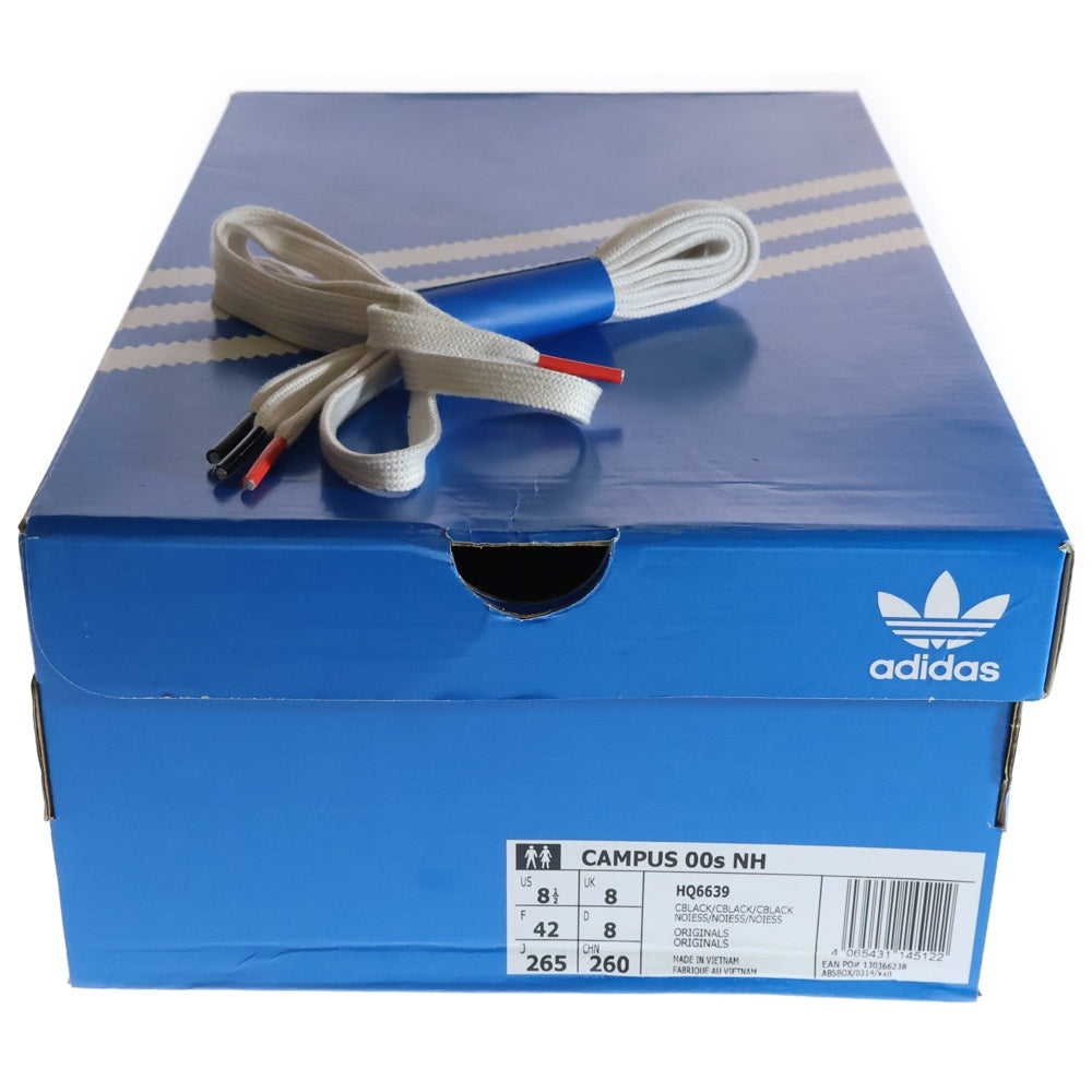 adidas(アディダス) CAMPUS 00s NH HQ6639 キャンパス ローカットスニーカー US8.5/26.5cm ブラック