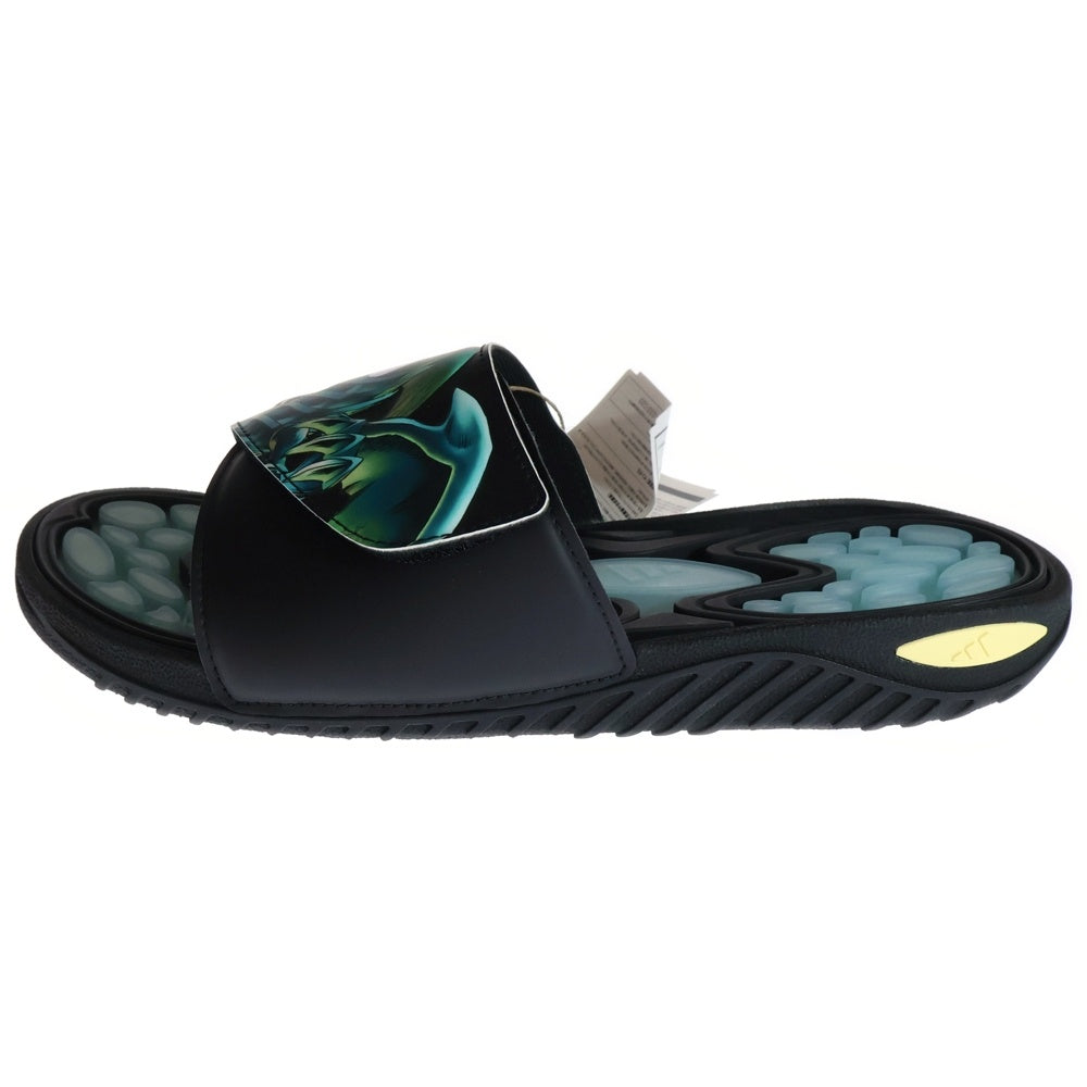 adidas(アディダス) ×遊☆戯☆王 Reptossage Blue Eyes White Dragon HQ4276 レプトサージ ブルーアイズ ホワイトドラゴン ローカットサンダル ブラック US9.5/27.5cm