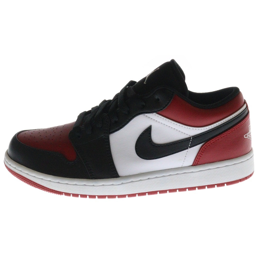 NIKE(ナイキ) AIR JORDAN 1 LOW BRED TOE 553558-612 エアジョーダン1 ブレッドトゥ ローカットスニーカー レッド/ブラック US8.5/26.5cm