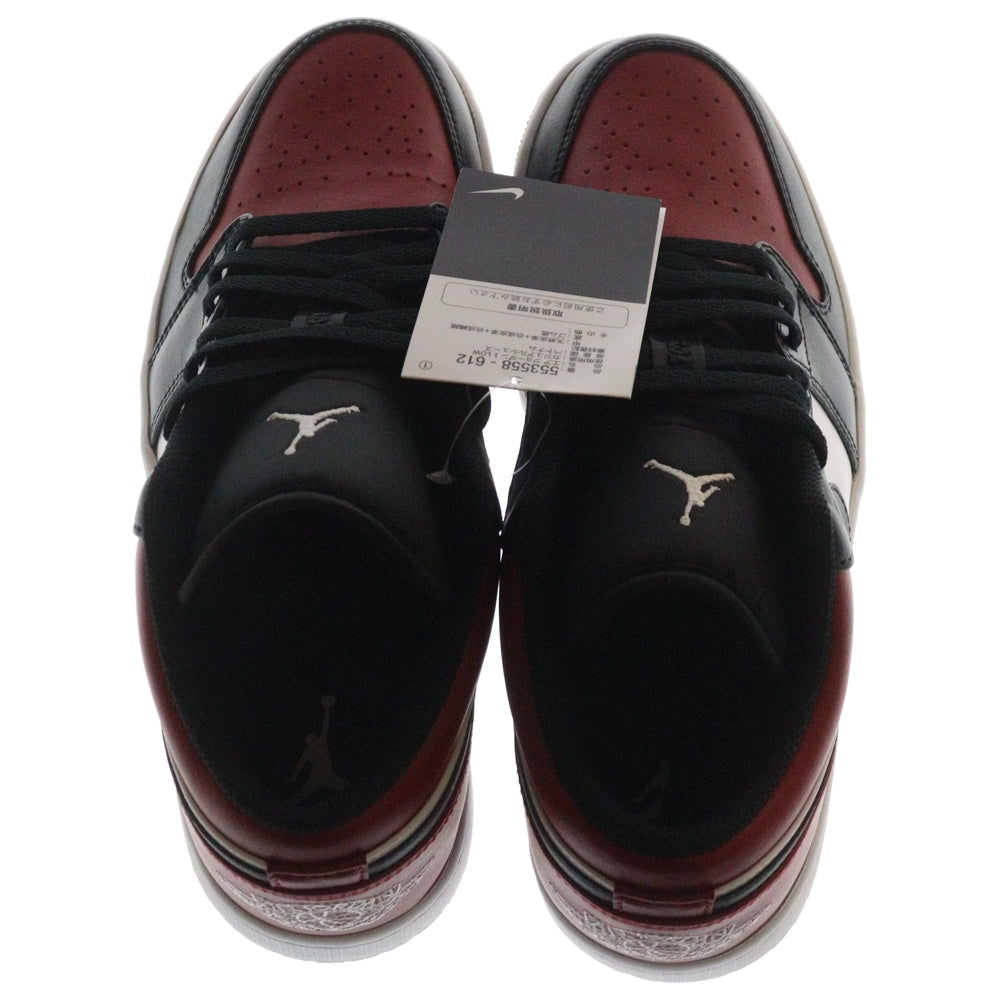 NIKE(ナイキ) AIR JORDAN 1 LOW BRED TOE 553558-612 エアジョーダン1 ブレッドトゥ ローカットスニーカー レッド/ブラック US8.5/26.5cm