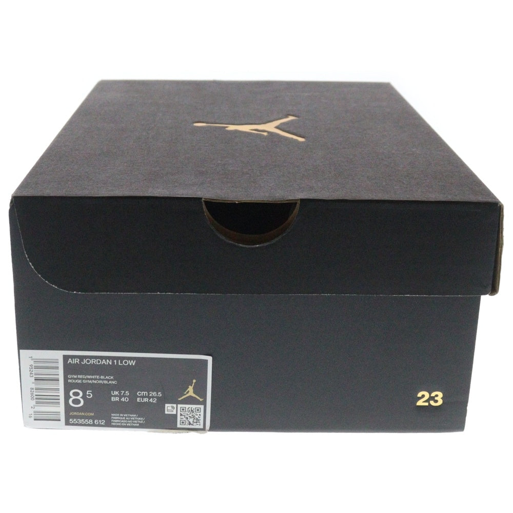 NIKE(ナイキ) AIR JORDAN 1 LOW BRED TOE 553558-612 エアジョーダン1 ブレッドトゥ ローカットスニーカー レッド/ブラック US8.5/26.5cm