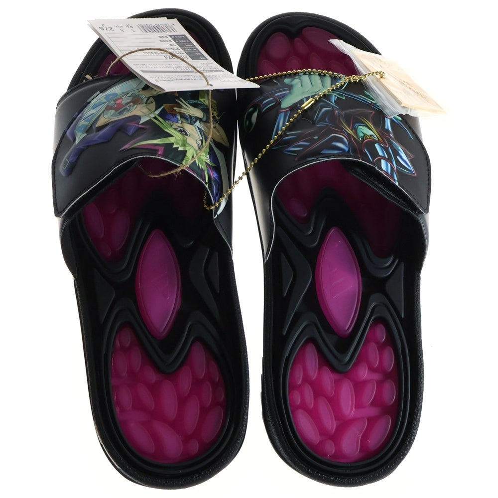adidas(アディダス) ×遊☆戯☆王 collection Reptossage Black Magician HQ4274 レプトサージ ブラック・マジシャン スリッパ ブラック US9.5/27.5cm