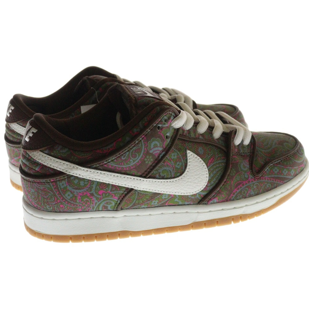 NIKE SB(ナイキエスビー) DUNK LOW PRO PREMIUM BROWN PAISLEY DH7534-200 ダンクローカットスニーカー ペイズリー US8/26.5cm