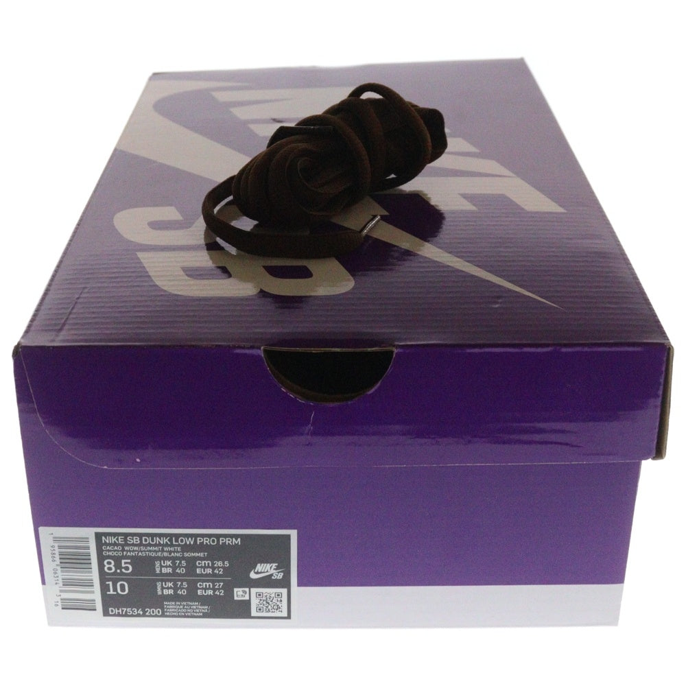 NIKE SB(ナイキエスビー) DUNK LOW PRO PREMIUM BROWN PAISLEY DH7534-200 ダンクローカットスニーカー ペイズリー US8/26.5cm