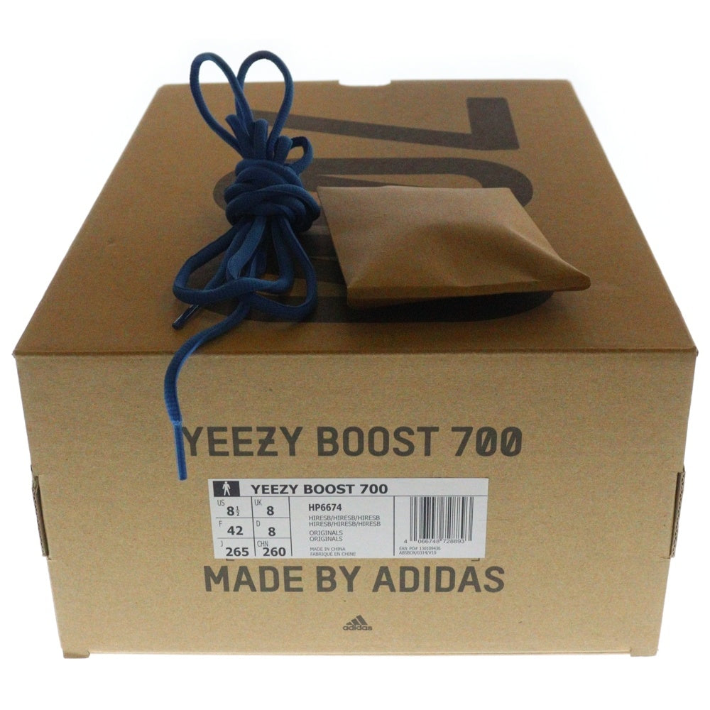 adidas(アディダス) YEEZY Boost 700 HI-RES Blue HP6674 イージーブースト700 ハイレゾ ブルー ミッドカットスニーカー ブルー US8.5/26.5cm