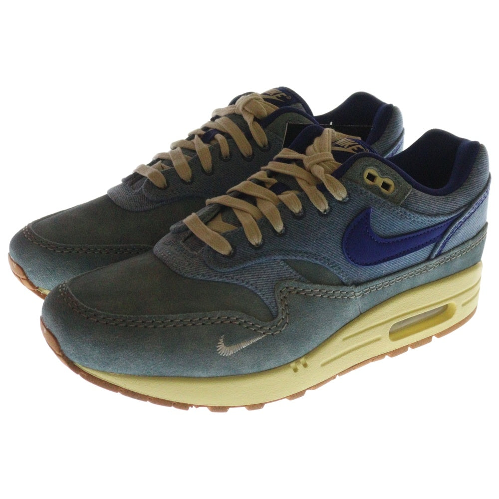 NIKE(ナイキ) AIR MAX 1 PRM DIRTY DENIM DV3050-300 エア マックス ダーティ デニム ローカットスニーカー インディゴ US8.5/26.5cm