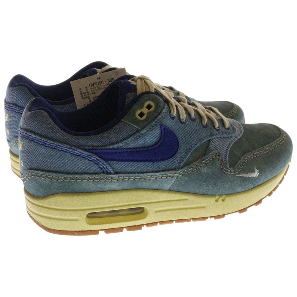 NIKE(ナイキ) AIR MAX 1 PRM DIRTY DENIM DV3050-300 エア マックス ダーティ デニム ローカットスニーカー インディゴ US8.5/26.5cm
