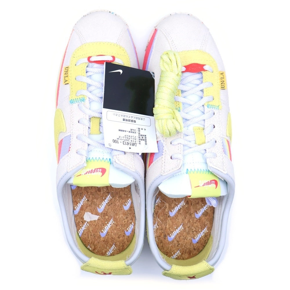 NIKE(ナイキ) ×Union CORTEZ Lemon Frost DR1413-100 ユニオン コルテッツ レモンフロスト ローカットスニーカー マルチ US9/27.0cm