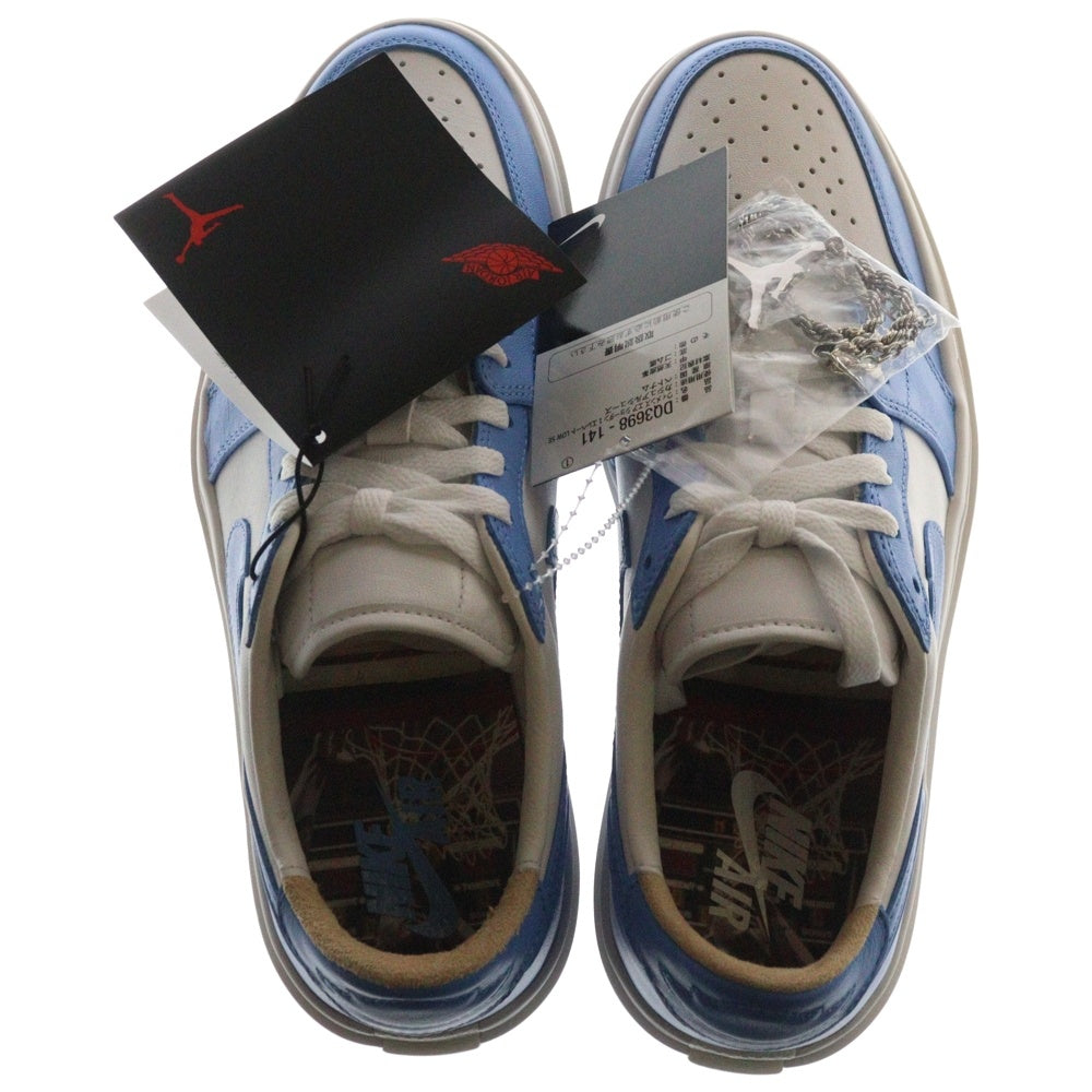 NIKE(ナイキ) WMNS AIR JORDAN 1 Elevate Low University Blue DQ3698-141 ウィメンズ エアジョーダン1 エベレート ローカットスニーカー US9.5/26.5cm ホワイト/ブルー