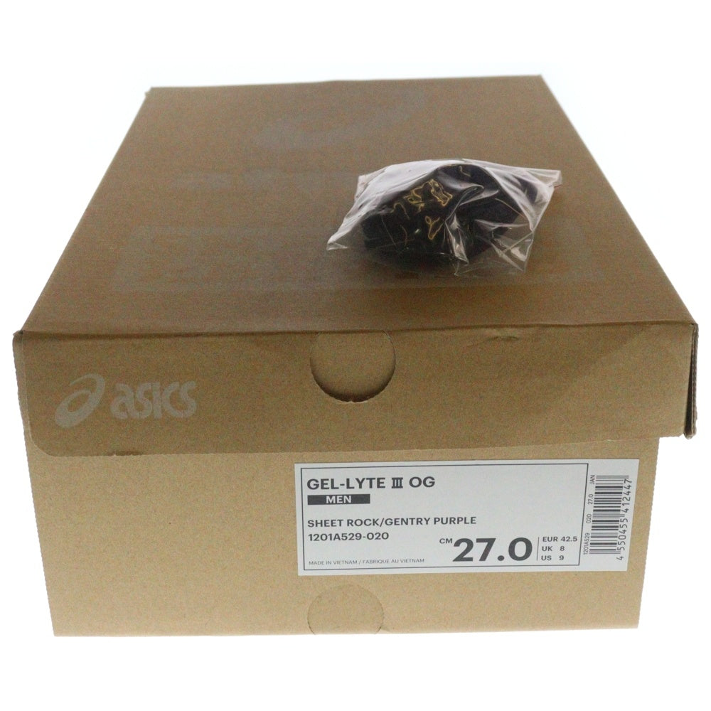 ASICS(アシックス) ×SNEAKER FREAKER ×ATMOS GEL-LYTE 3 OG 1201A529-020 スニーカー フリーカー アトモス ゲルライト ローカットスニーカー パープル US9/27.0cm