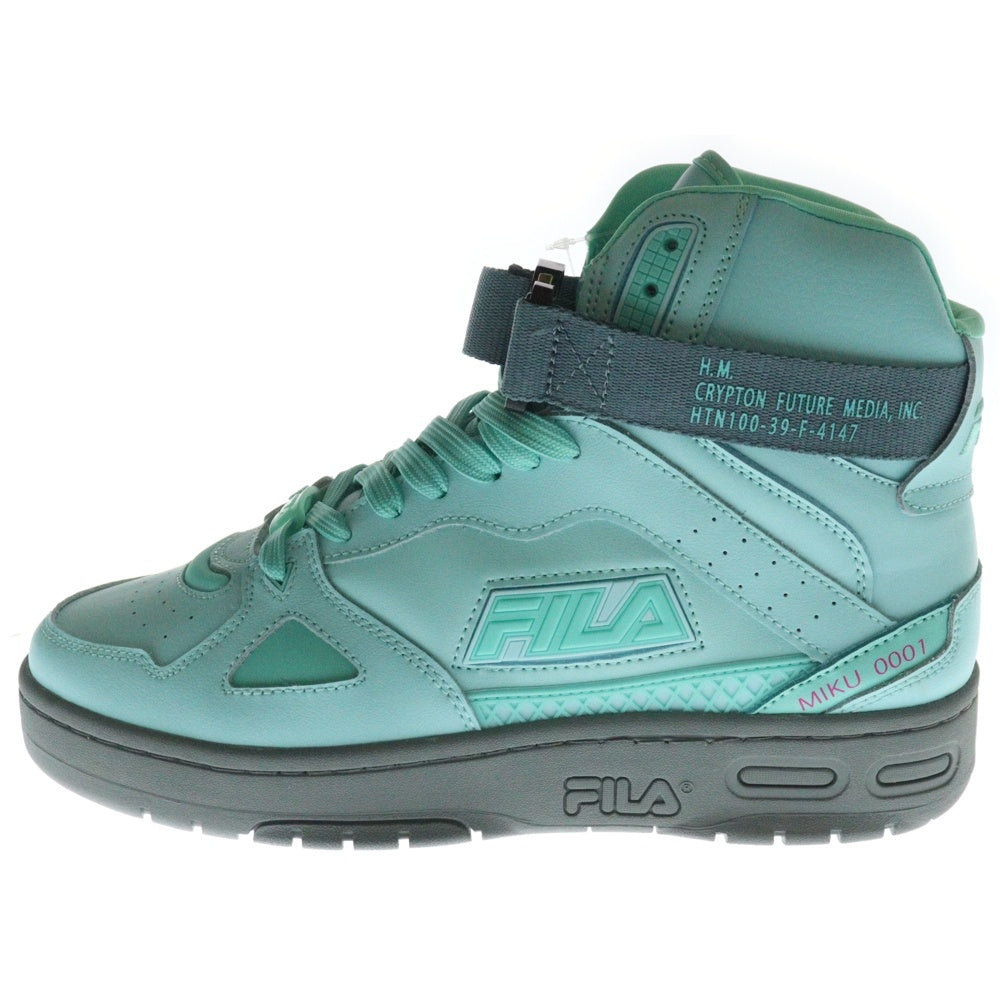 FILA(フィラ) ×初音ミク TERATACH 600 ハイカットスニーカー ブルー US8.5/26.5cm