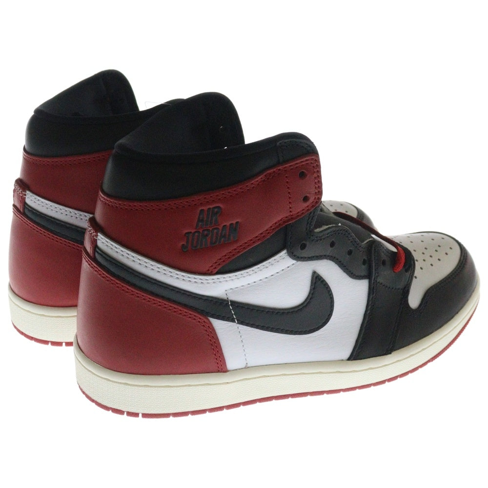 NIKE(ナイキ) AIR JORDAN 1 RETRO HIGH OG DZ5485-106 エアジョーダン1 レトロ ブラックトゥリイマジンド ハイカットスニーカー ホワイト/ブラック/レッド US9/27.0cm