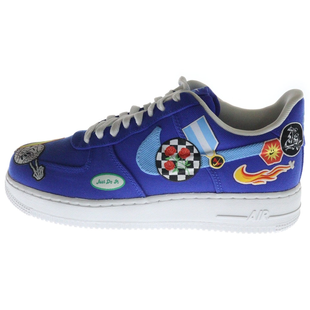 NIKE(ナイキ) AIR FORCE 1 07 PRM Patched Up DX2304-400 エアフォース1 パッチドアップ ローカットスニーカー ブルー US8.5/26.5cm