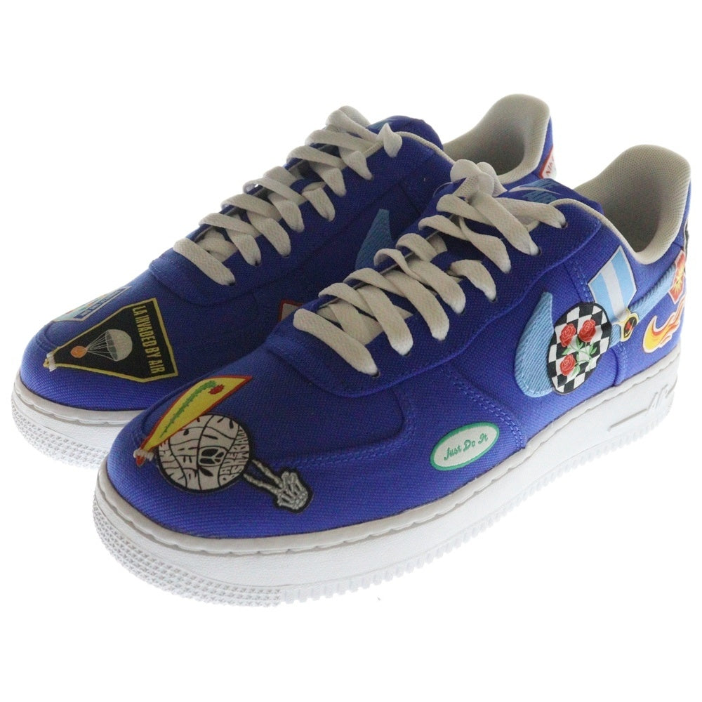 NIKE(ナイキ) AIR FORCE 1 07 PRM Patched Up DX2304-400 エアフォース1 パッチドアップ ローカットスニーカー ブルー US8.5/26.5cm