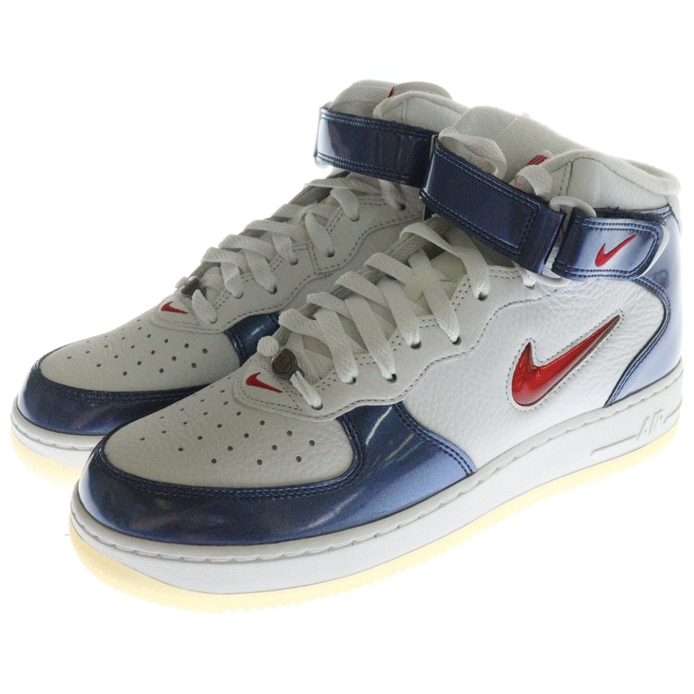 NIKE(ナイキ) AIR FORCE 1 DH5623-101 エアフォース1 ミッド QS ユニバーシティ レッド アンド ミッドナイト ネイビー ミッドカットスニーカー US8.5/26.5cm