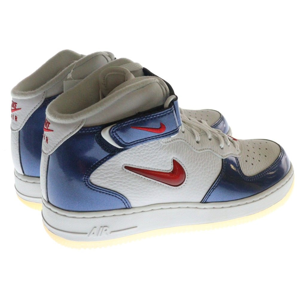 NIKE(ナイキ) AIR FORCE 1 DH5623-101 エアフォース1 ミッド QS ユニバーシティ レッド アンド ミッドナイト ネイビー ミッドカットスニーカー US8.5/26.5cm