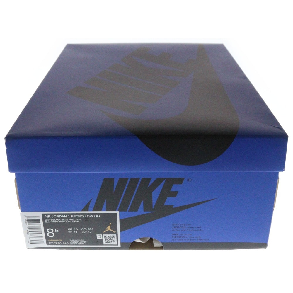 NIKE(ナイキ) AIR JORDAN 1 RETRO LOW OG CZ0790-140 エアジョーダン 1 レトロ ゲームロイヤル ローカットスニーカー ブルー US8.5/26.5cm